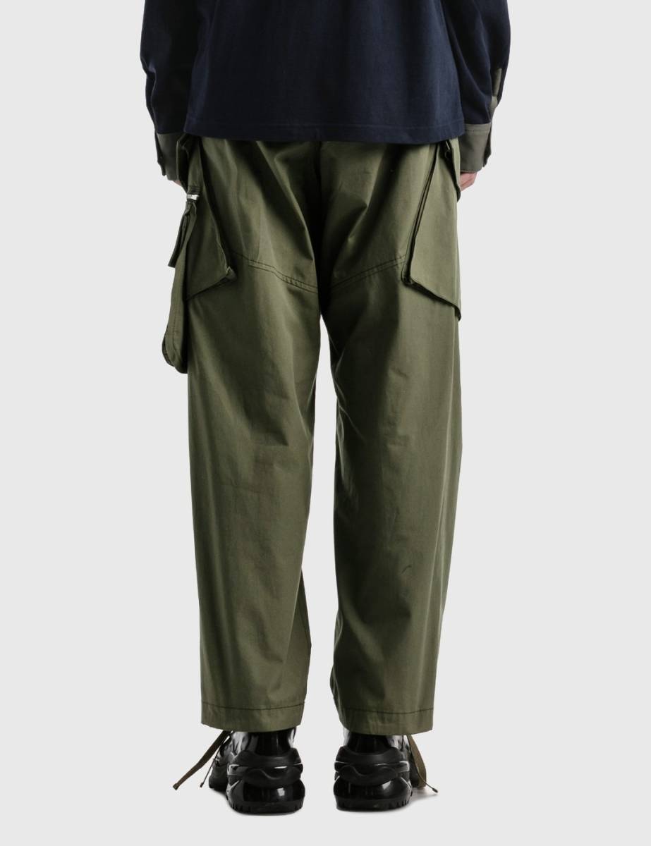 □ sacai 21AW COTTON OXFORD PANTS カーゴパンツ フィールドパンツ