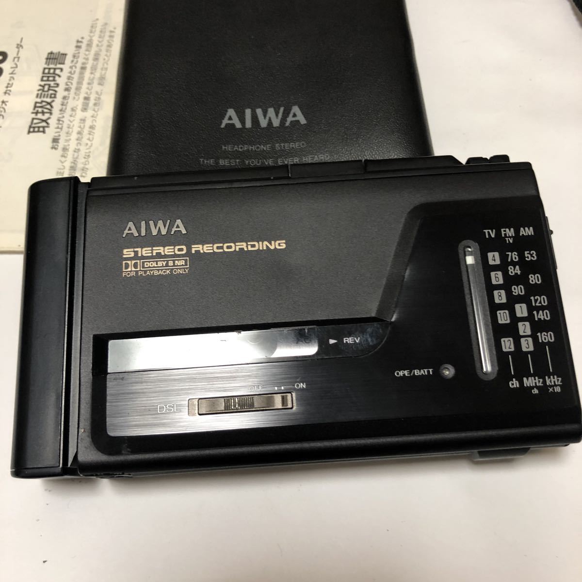 【ジャンク】AIWA HS-J50 カセットプレーヤー・カセットボーイ_画像2