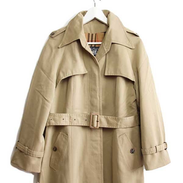☆80s 英国製 Burberrysバーバリー PRORSUM トレンチコート カーキ
