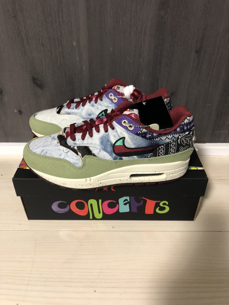 新品 未使用NIKE AIRMAX 1 ナイキエアマックス1 ×コンセプツ Mellow