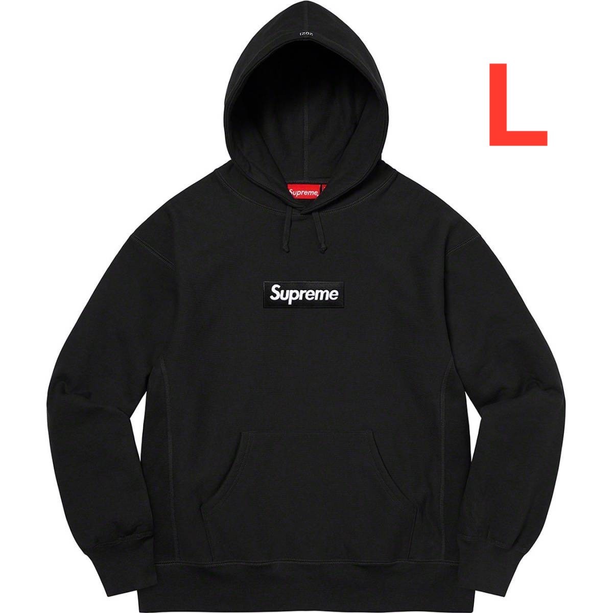 Lサイズ 新品 21AW Supreme Box Logo Hooded Sweatshirt 黒