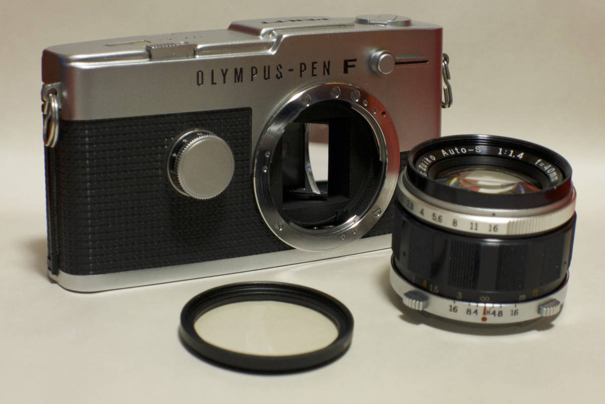【美品】OLYMPUS PEN-FT オリンパス ペン FT フィルム ハーフサイズ／レンズ G.Zuiko1:1.4 f=40mm付き_画像1