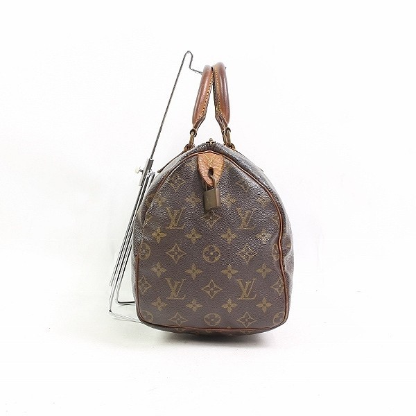 ●Louis Vuitton ルイヴィトン M41526 モノグラム スピーディ30 ミニボストン ハンド バッグ 茶 ブラウン_画像3