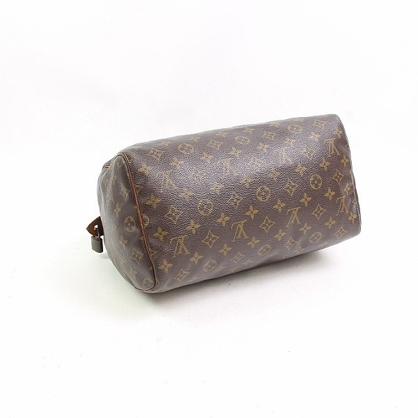 ●Louis Vuitton ルイヴィトン M41526 モノグラム スピーディ30 ミニボストン ハンド バッグ 茶 ブラウンの画像4