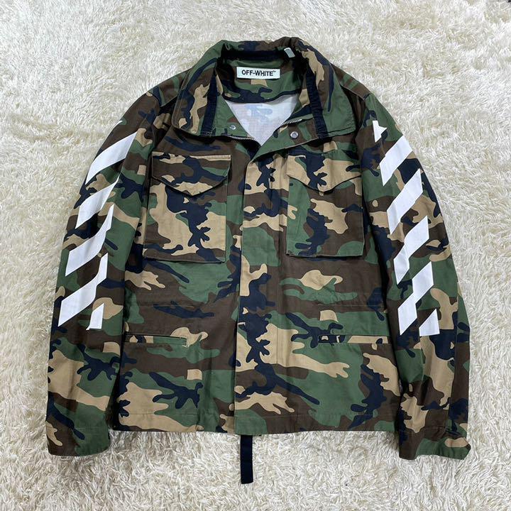 off-white オフホワイトマルチワッペンカモフラジャケット | labiela.com