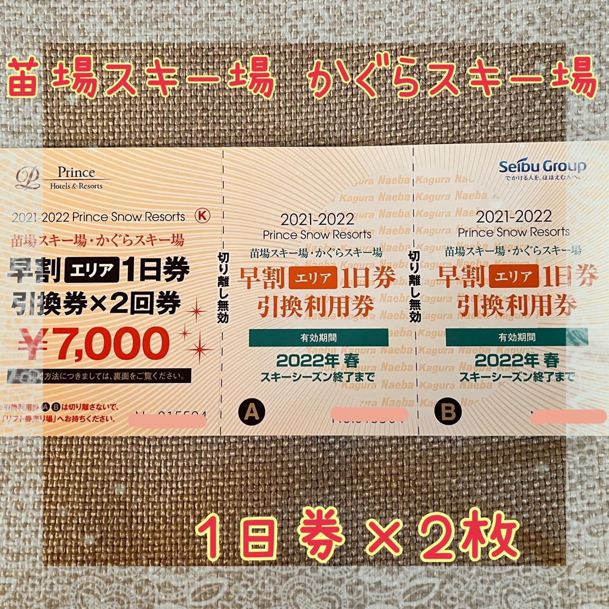 苗場スキー場 かぐらスキー場 リフト券 2枚 - www.einblicks.co.in