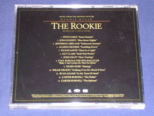 サントラ V.A. 「オールド・ルーキー」 帯付きCD THE ROOKIE_画像2