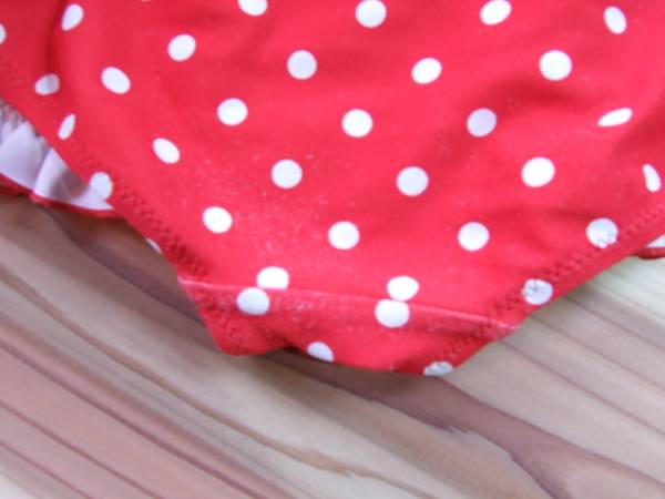 * beautiful goods! Miki House cherry decoration One-piece swimsuit 90 centimeter *