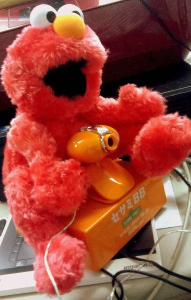 ◆非売品◆ELMO エルモ セサミBB Webカメラ ぬいぐるみ ジャンク_画像3