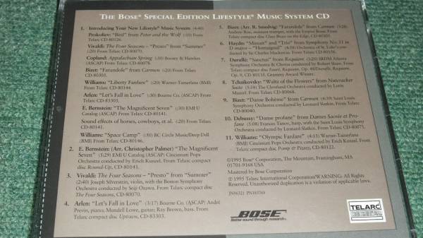 ★即決★【THE BOSE SPECIAL EDITION LIFESTYLE MUSIC SYSTEM CD/】■_画像2