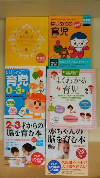 超美品★はじめての育児　よくわかる育児　赤ちゃんの脳を育む本　育児日記　関連本６冊まとめ売り！！_グッドコンディション！