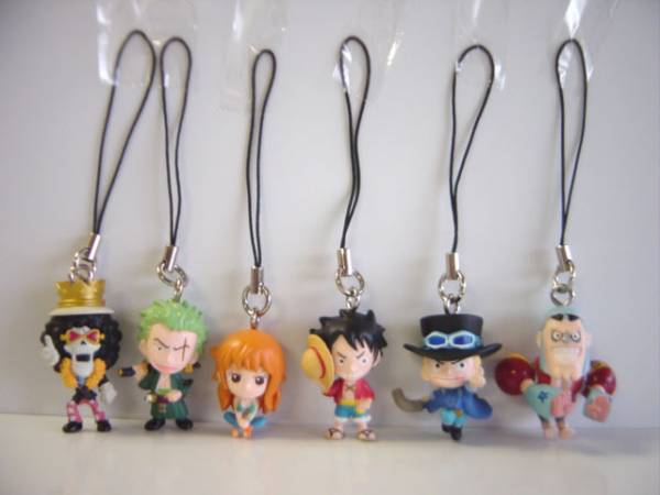 ★Hix21GZワンピースストラップ再出発の島前編全6種ONEPIECEサボ♂BANDAIバンダイ♀200円〓010609_c_画像1