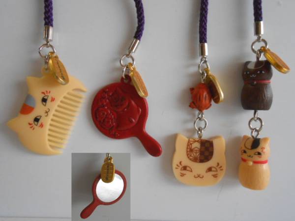 *Jzt17Ez Natsume's Book of Friends nyanko. raw tree carving manner collection all 8 kind ornament *TAKARATOMYARTS*200 jpy =015600_c