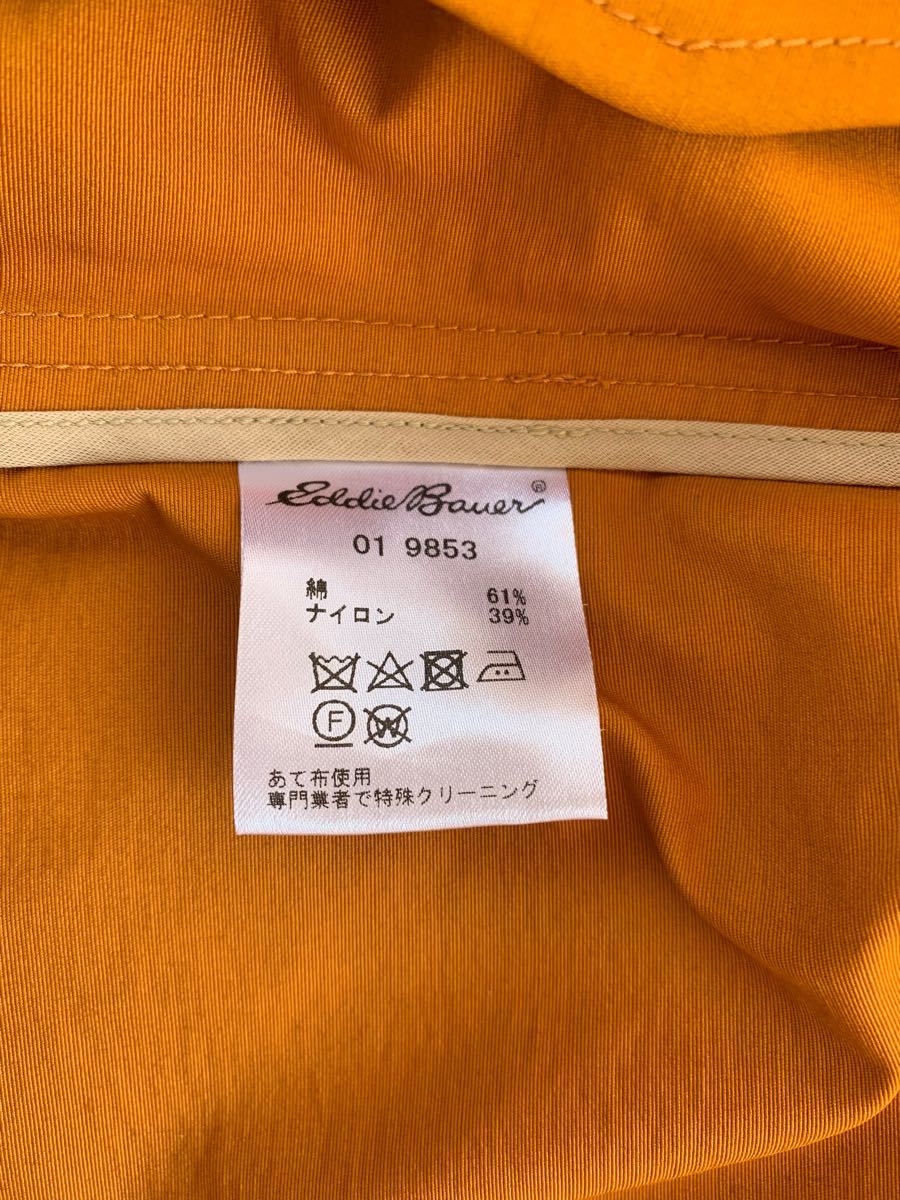 セール価格 新品 エディー バウアー メンズ ステンカラー スプリングコート オレンジ