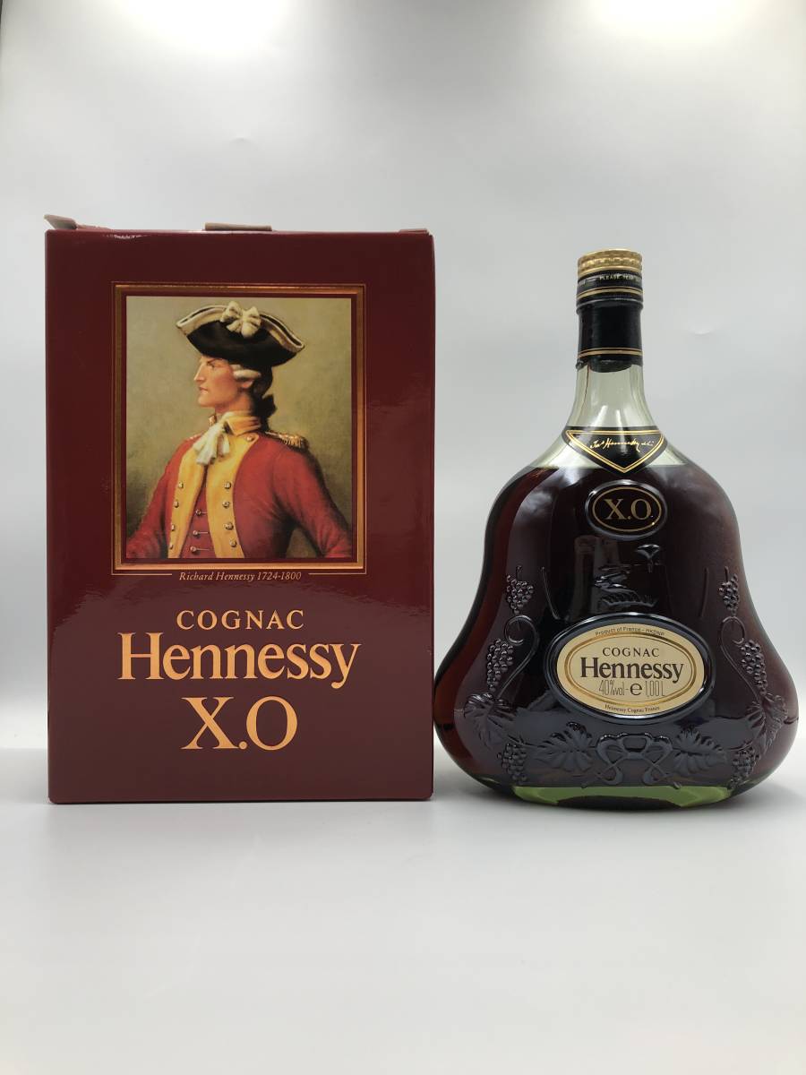 未開栓】Hennessy XO COGNAC ヘネシー コニャック 金キャップ グリーン