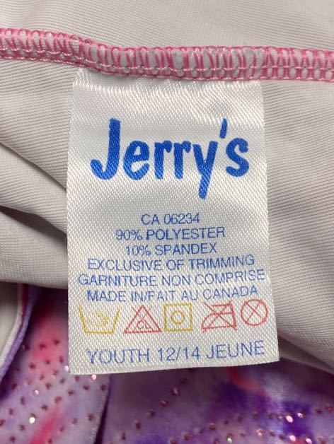 Jerry*s Jerry z фигурное катание велюр материалы юбка Leotard лиловый розовый размер 12/14