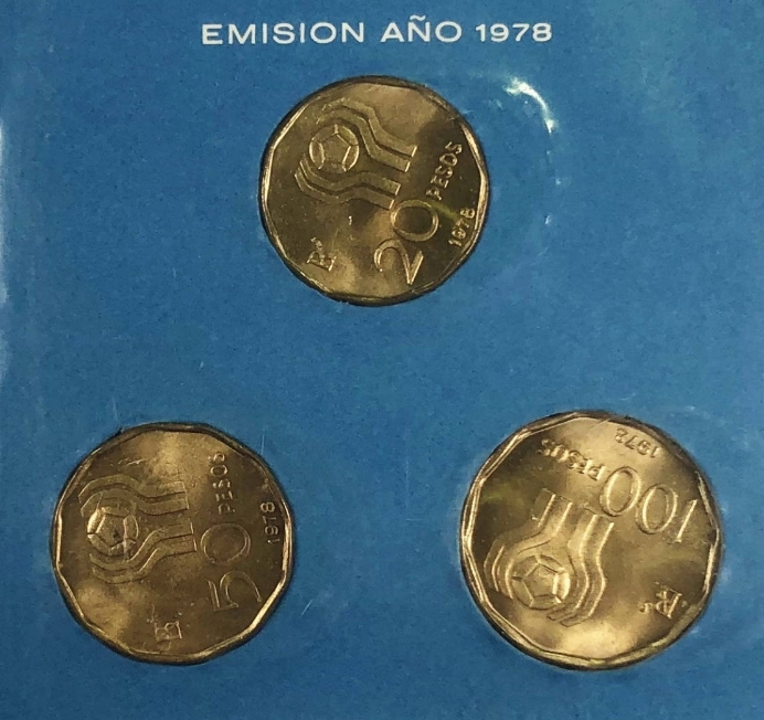 ★1978年 サッカー ワールドカップ アルゼンチン大会 記念硬貨 セット★VH-92_画像3