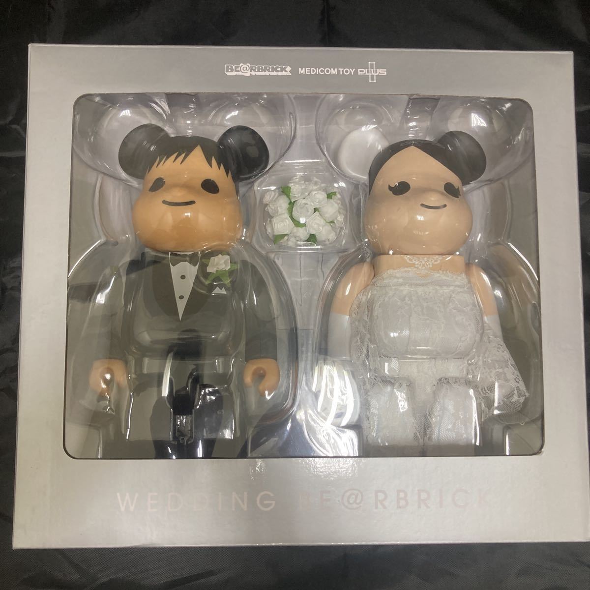 1円〜 超希少 新品 ベアブリック ウェディング 400% BE@RBRICK Wedding グリーティング 結婚 MEDICOMTOY PLUS 千秋 bape kaws ウエディング_画像1