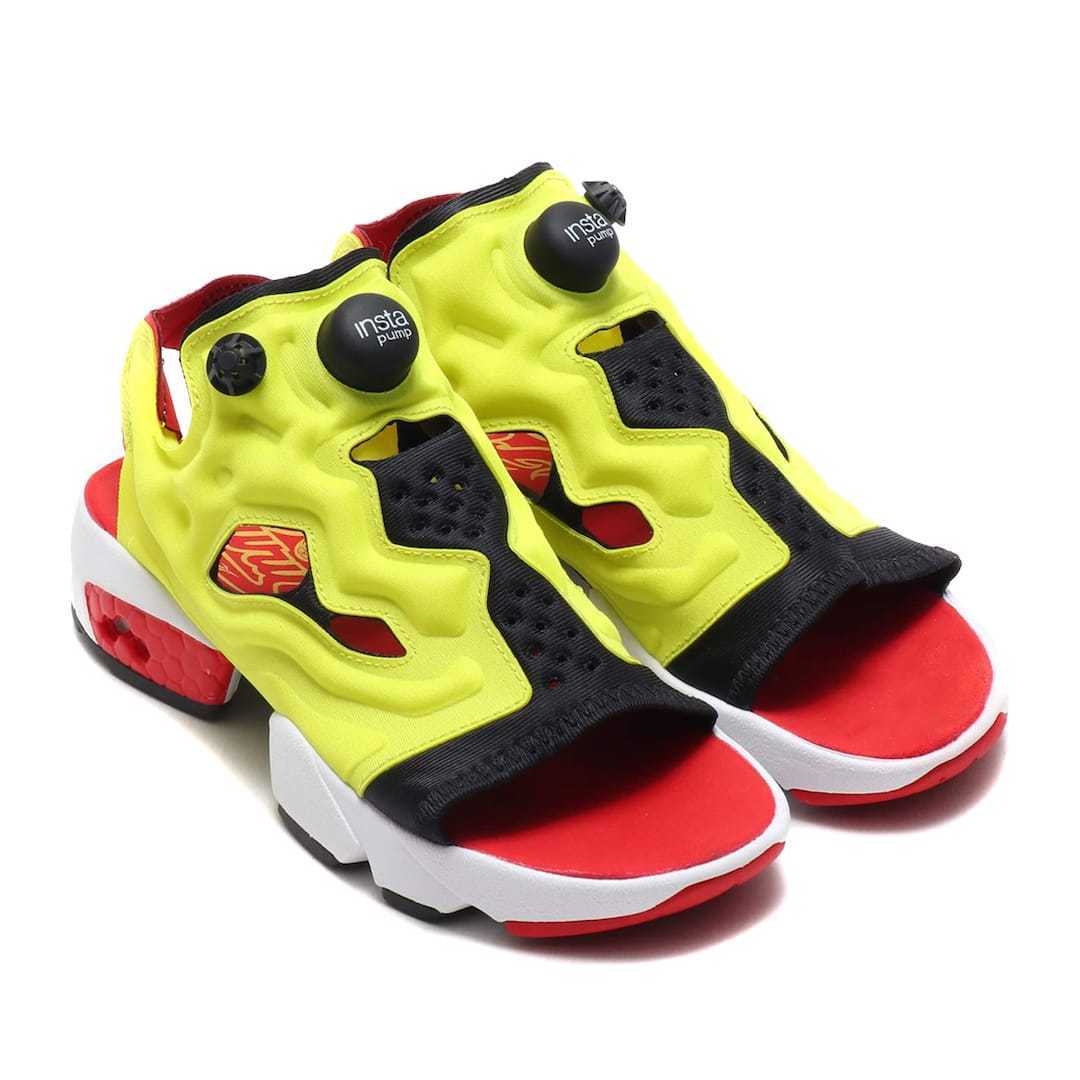 24㎝ リーボック インスタ ポンプフューリー サンダル 黄 EF2922 Reebok W INSTAPUMP FURY SANDAL