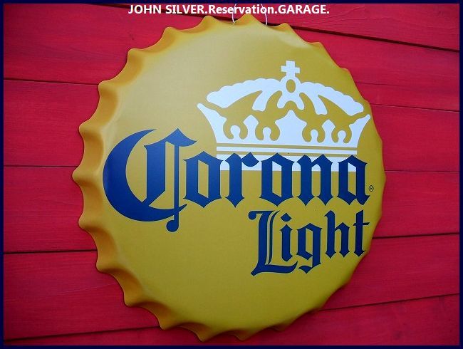 【コロナビール】ライト/corona/light/ボトルキャップ/王冠/ブリキ/看板_画像4
