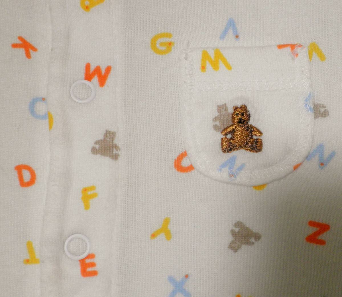 baby GAP　クマ　英字　ショートオール　６０_画像3