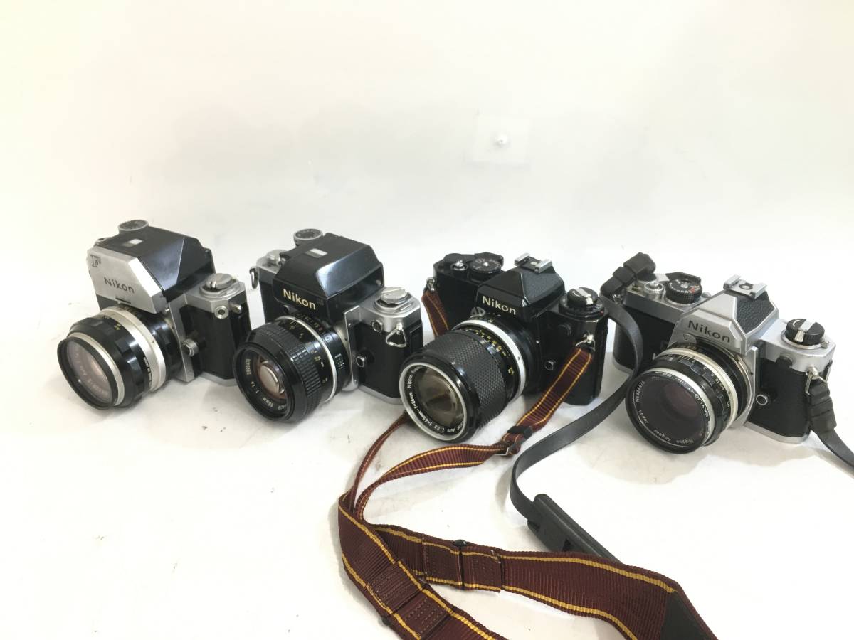 売切り Nikon F + F2 + F4 + F100 + FA + FE + FM + その他レンズ7本 ニコン フィルム一眼レフカメラ ジャンク品_画像3