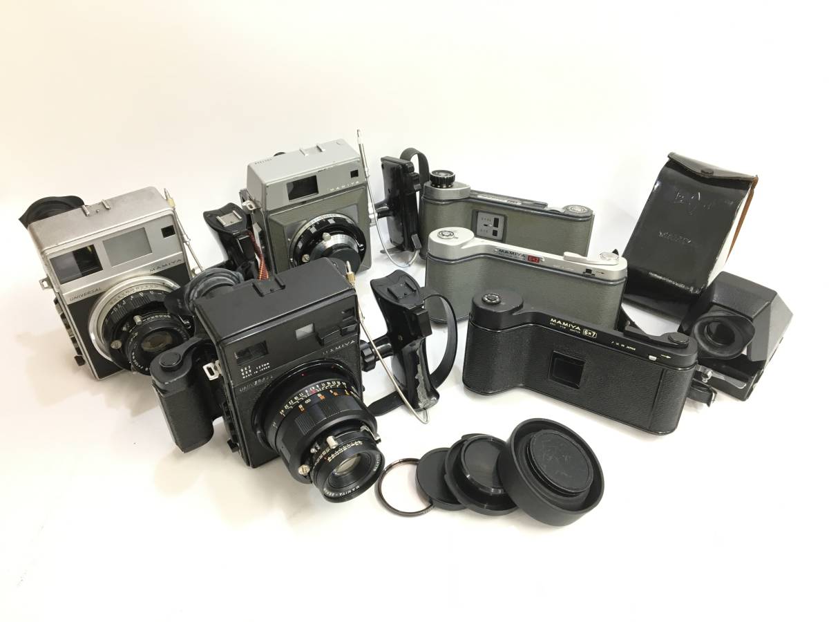 売切り MAMIYA UNIVERSAL ×3 + SEKOR 1:3.5 f=90mm + 1:3.5 f=100mm +