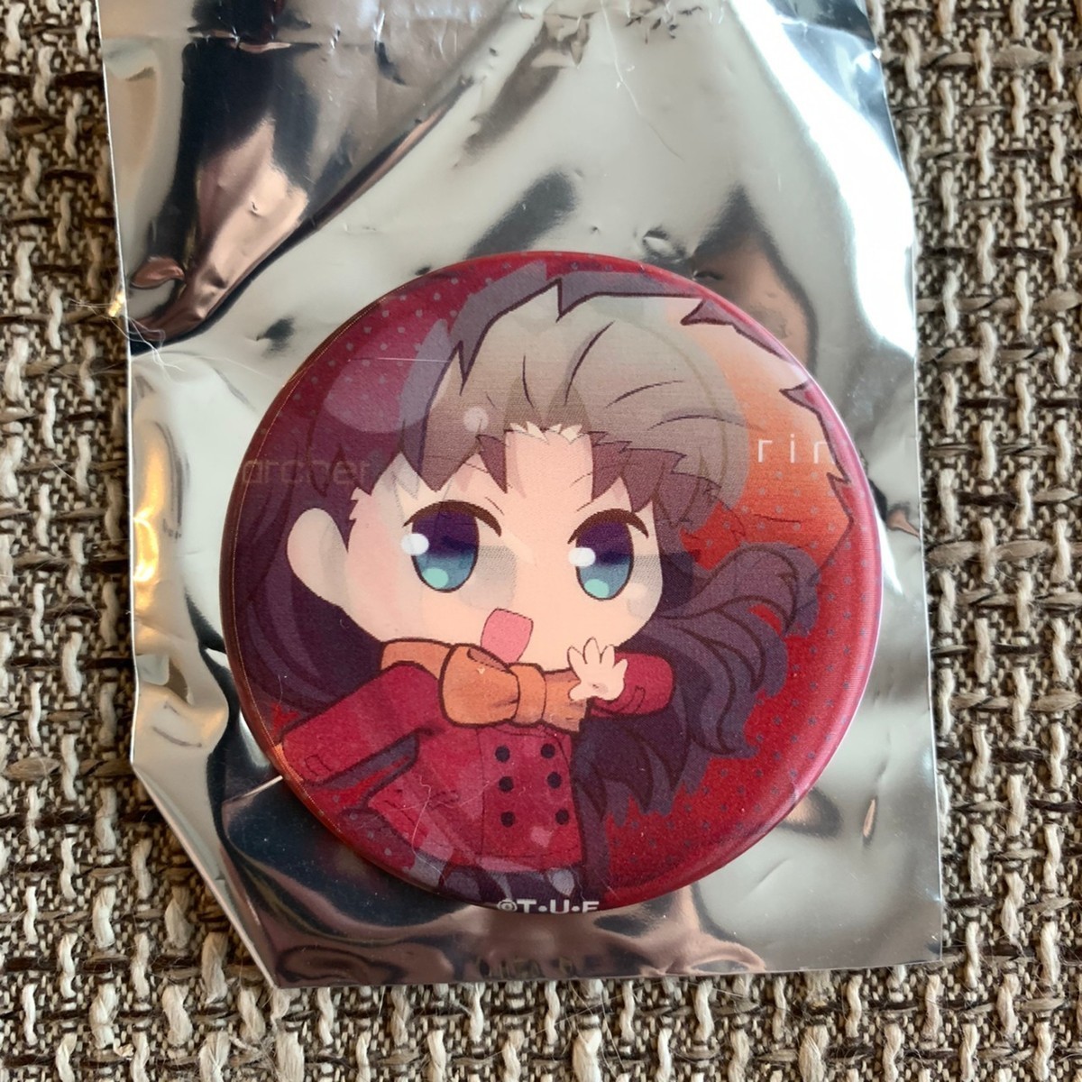 ☆パルコ Fate/stay night Heaven's Feel コラボレーションストア 限定 チェンジング 缶バッジ アーチャー エミヤ 遠坂凛☆_画像2