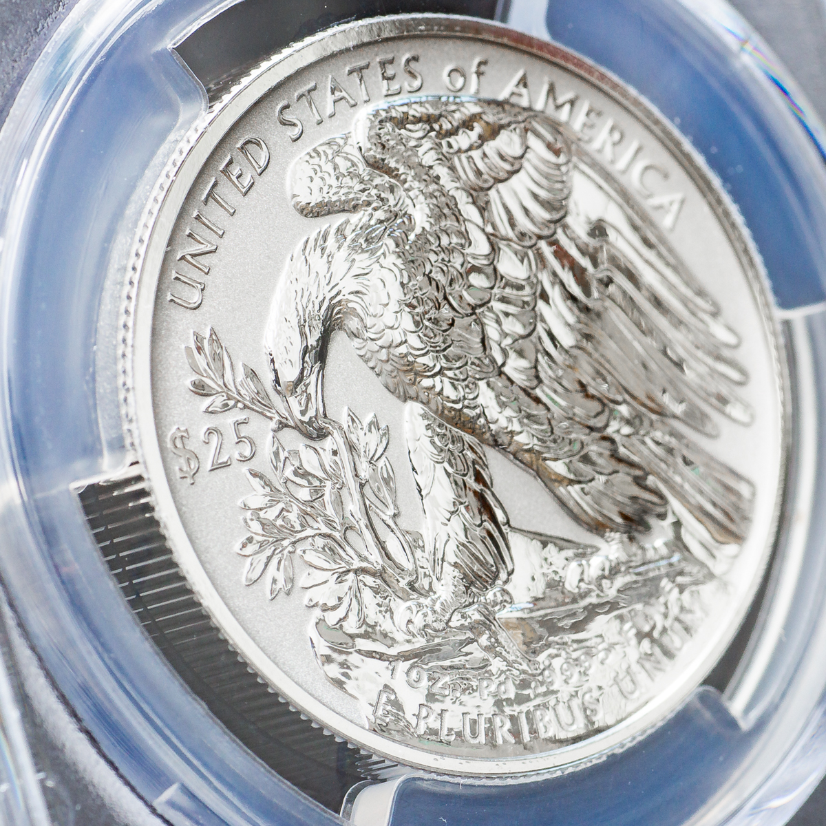 パラジウム貨 25枚限定サイン入り 初日発行最高鑑定 】2019年 アメリカ