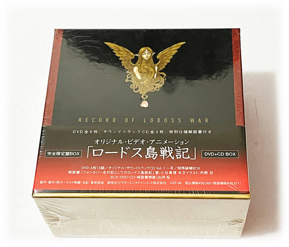  new goods unopened Record of Lodoss War DVD+CD BOX complete limitation record BOX rare popular OVA anime recommended . house hour special BOX collector free shipping 