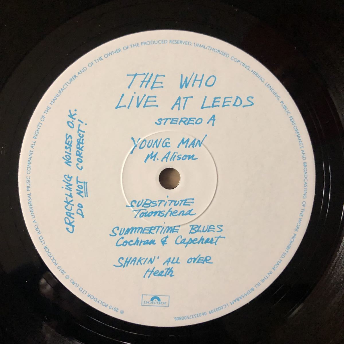 THE WHO/LIVE AT LEEDS 40TH ANNIVERSARY ULTIMATE COLLECTOR'S EDITION[輸入盤:4CD+1LP+1EP+大判ポスター+ハードカバーBOOK..付属品完備!]