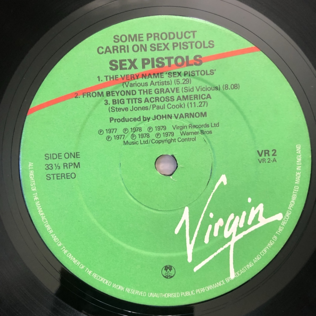  beautiful record sex * piste ruzSex Pistols 1979 year LP record Sam * Pro duct Some Product - Carri On Sex Pistols Britain record Punk