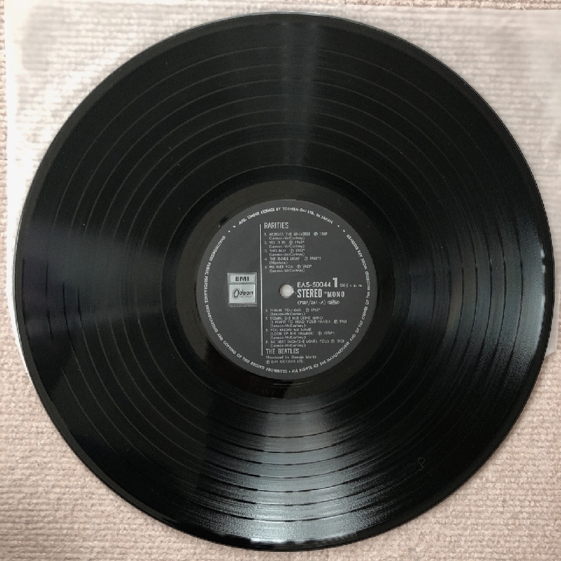 良盤 ビートルズ Beatles 1979年 LPレコード レアリティーズ Rarities 国内盤 Rock 別テイク版 ドイツ語版の画像9