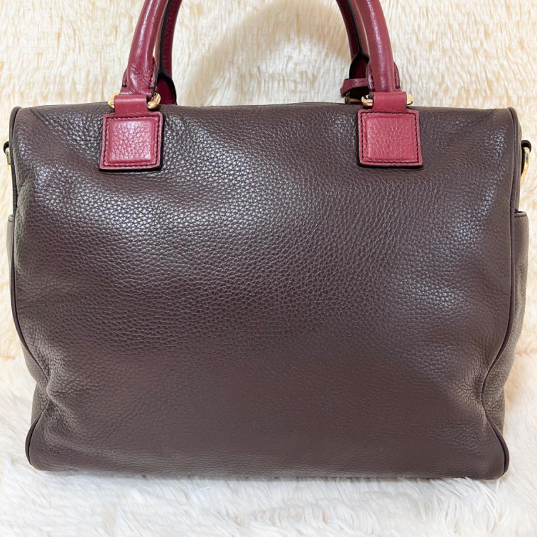 希少】LOEWE ロエベ 2way ショルダーバッグ アメ アナグラム ダーク