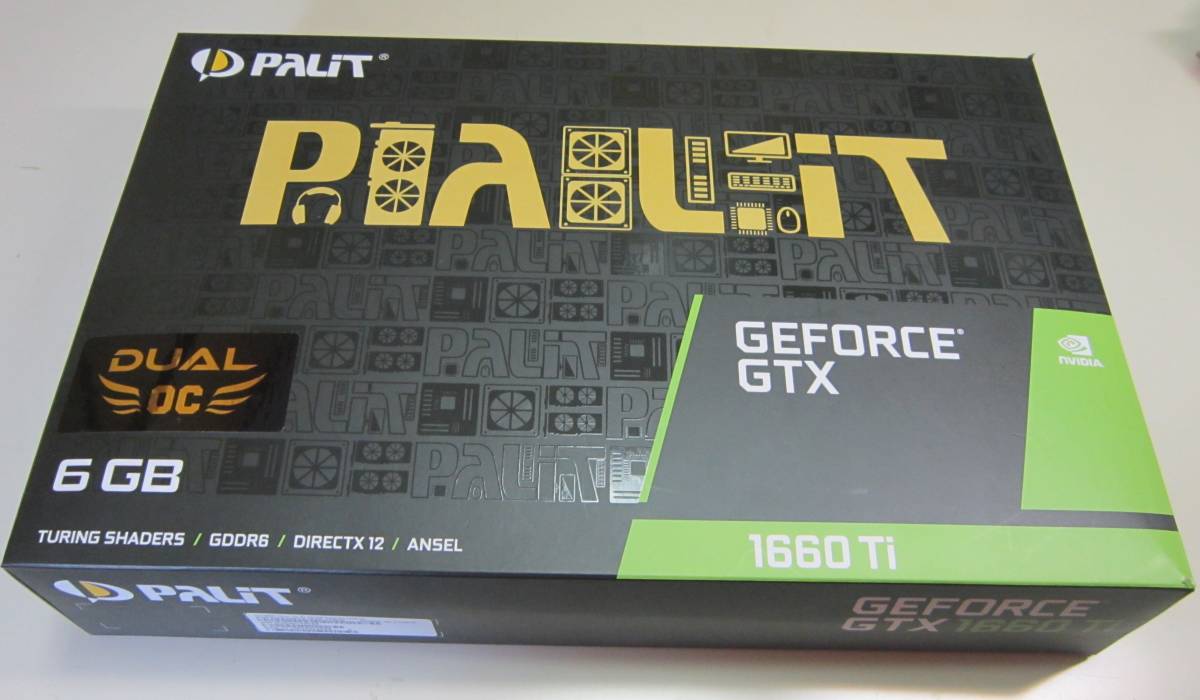 Palit NE6166TS18J9-1160A NVIDIA GeForce GTX 1660 Ti DUAL OC 6GB 