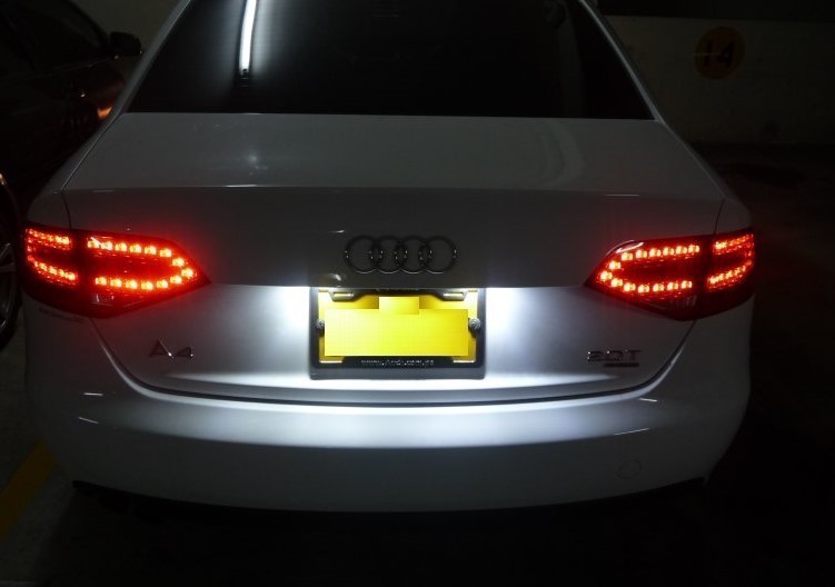 激白光 ! 交換式 ! LED ナンバー灯 ライセンス ランプ アウディ A5スポーツバック 2.0TFSI 35TDI 40TDI 40TFSI 45TFSI Sライン F5 系_画像2