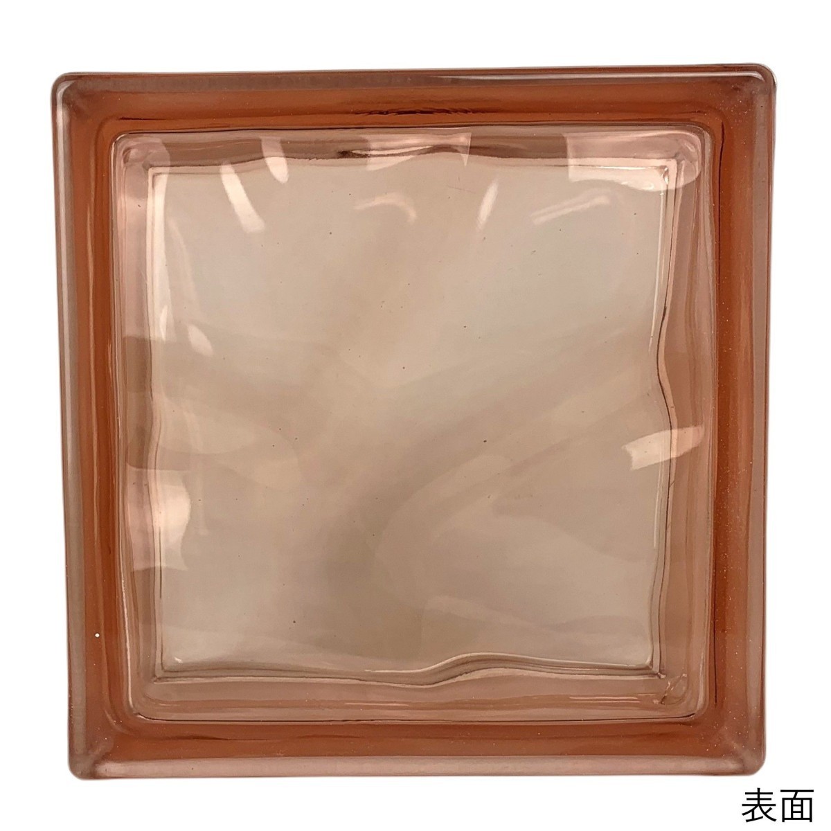 6個セット 送料無料 ガラスブロック 世界で有名なブランド品 厚み80mmピンク色雲 gb4180-6p_画像3