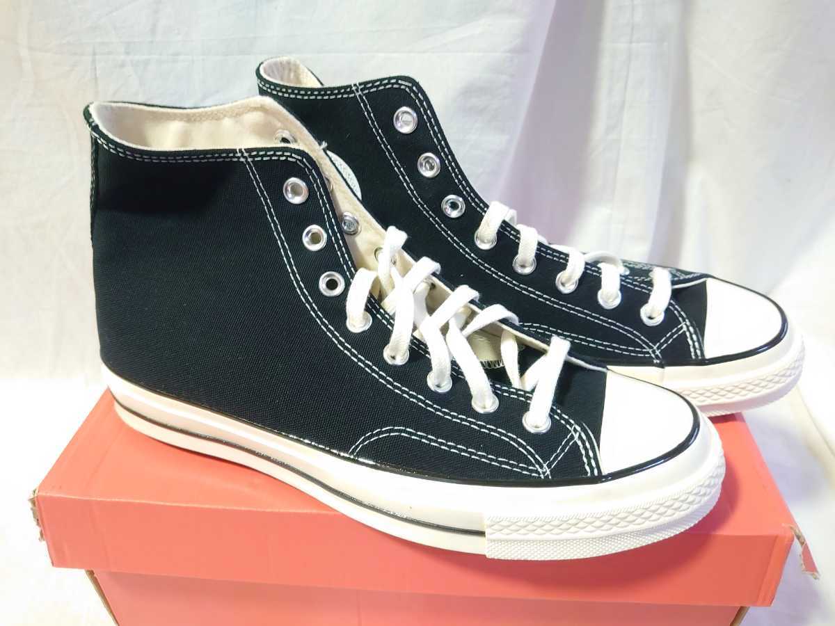 日本未発売 CONVERSE CHUCK Taylor 70 HI BLACK CANVAS US9 27.5cm