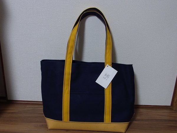 【50%OFF】送料込 キルナ×ビブラムソール トートバッグ ネイビー KV0002 新品即決 KIRUNA vibram×canvas tote キャンバス 帆布_画像1