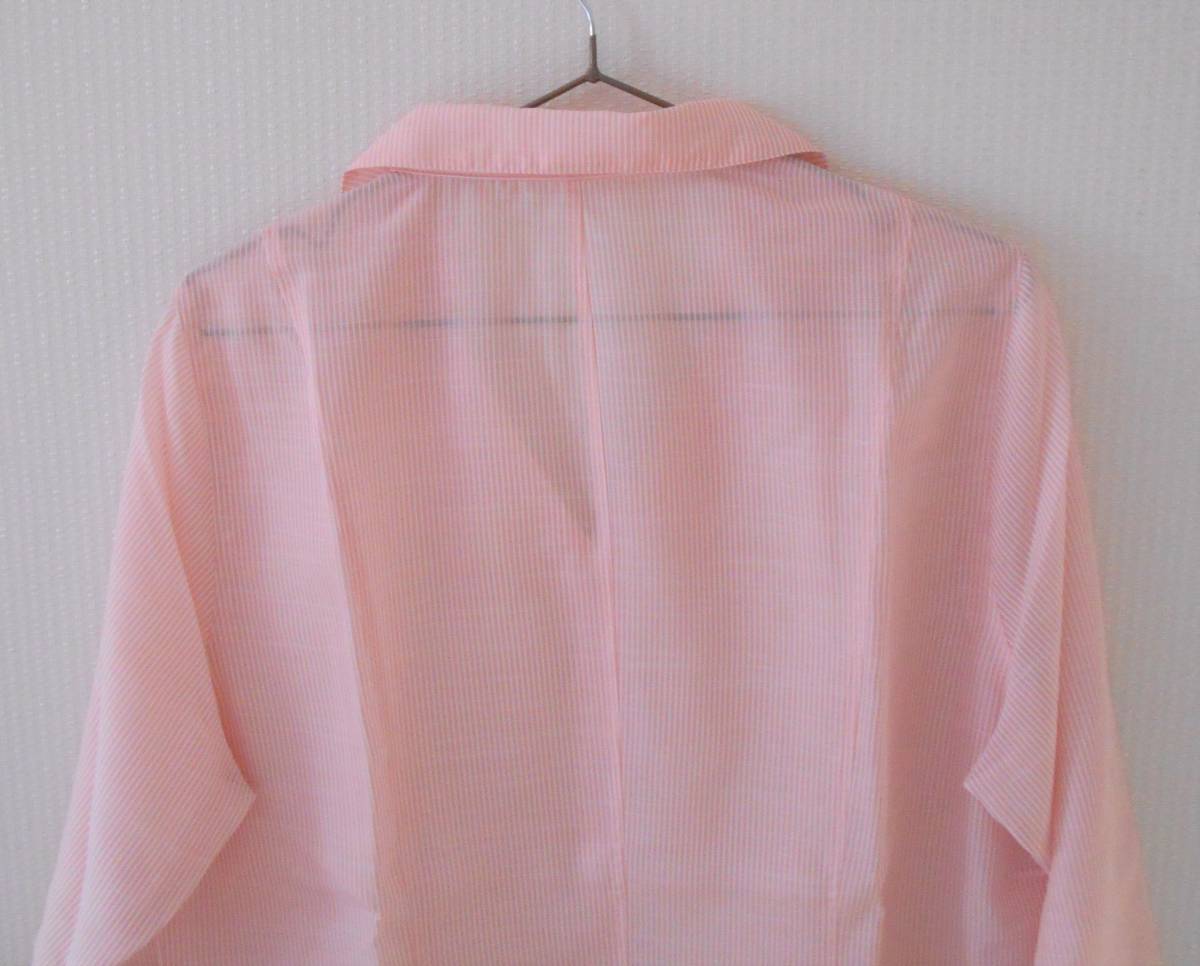 【新品】特価　シャルレ　レディース　エレガンスシャツジャケット　LLサイズ　サーモンピンク　定価１８０００円