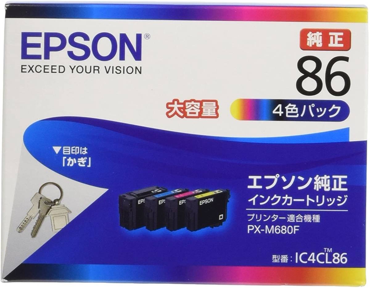 エプソン 純正インク IC4CL86 4色パック大容量(エプソン)｜売買された 