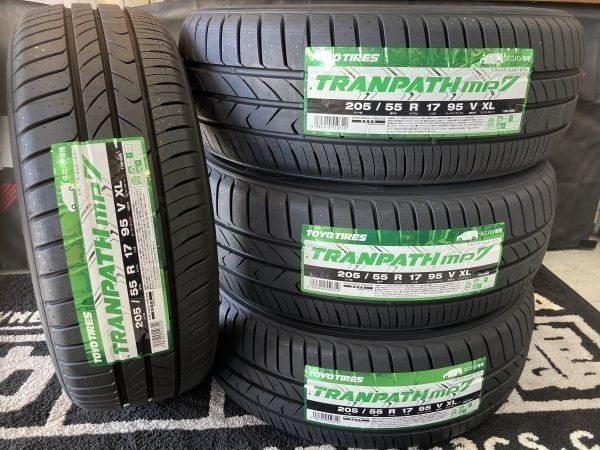 ◆新品! 即納! 22年製 4本Set TOYOトランパスmp7 205/55R17 95V タイヤ交換 夏用タイヤ ステップワゴン スパーダ ストリーム RP RK 相模原_画像1