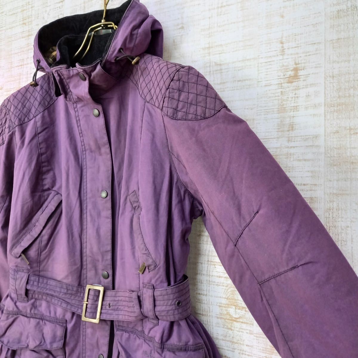 希少!バブア オイルドフード付きジャケット REBEL JACKET