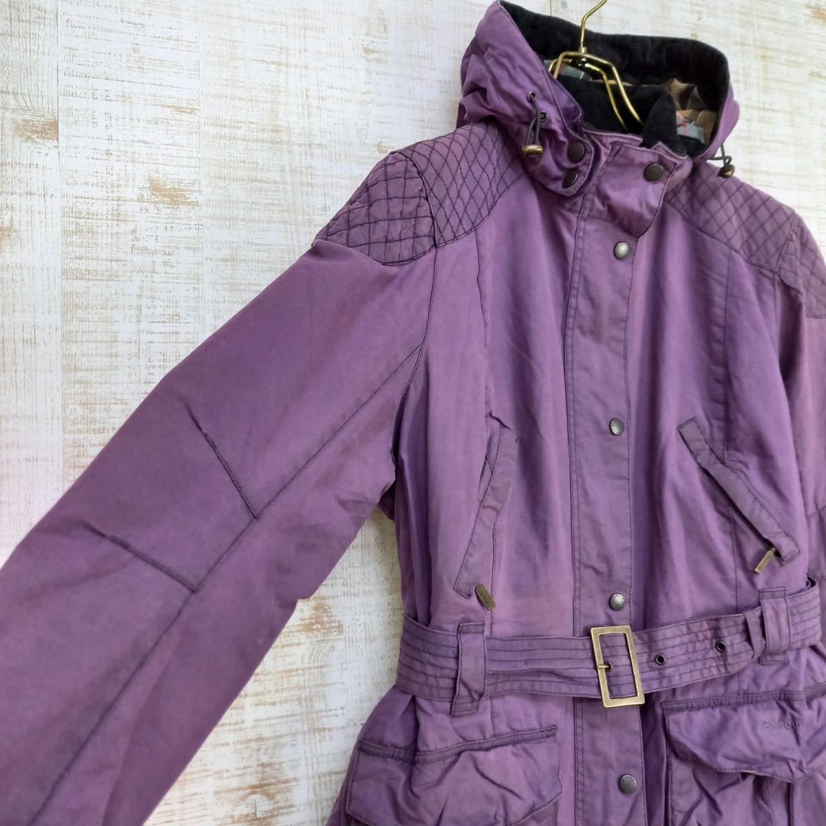 希少!バブア オイルドフード付きジャケット REBEL JACKET