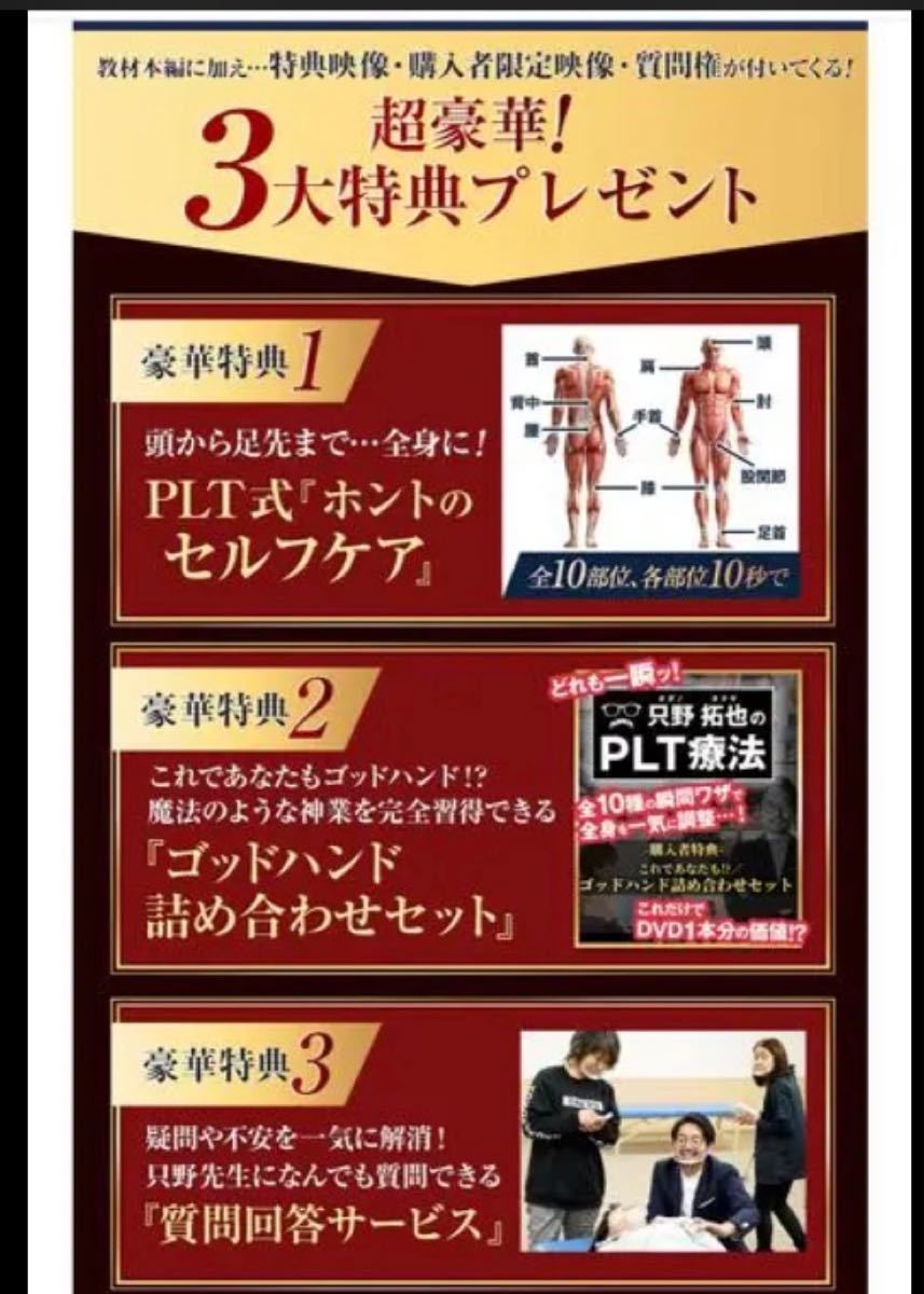 新作入荷中 只野拓也のPLT療法~治療とカラダの真実+只野拓也