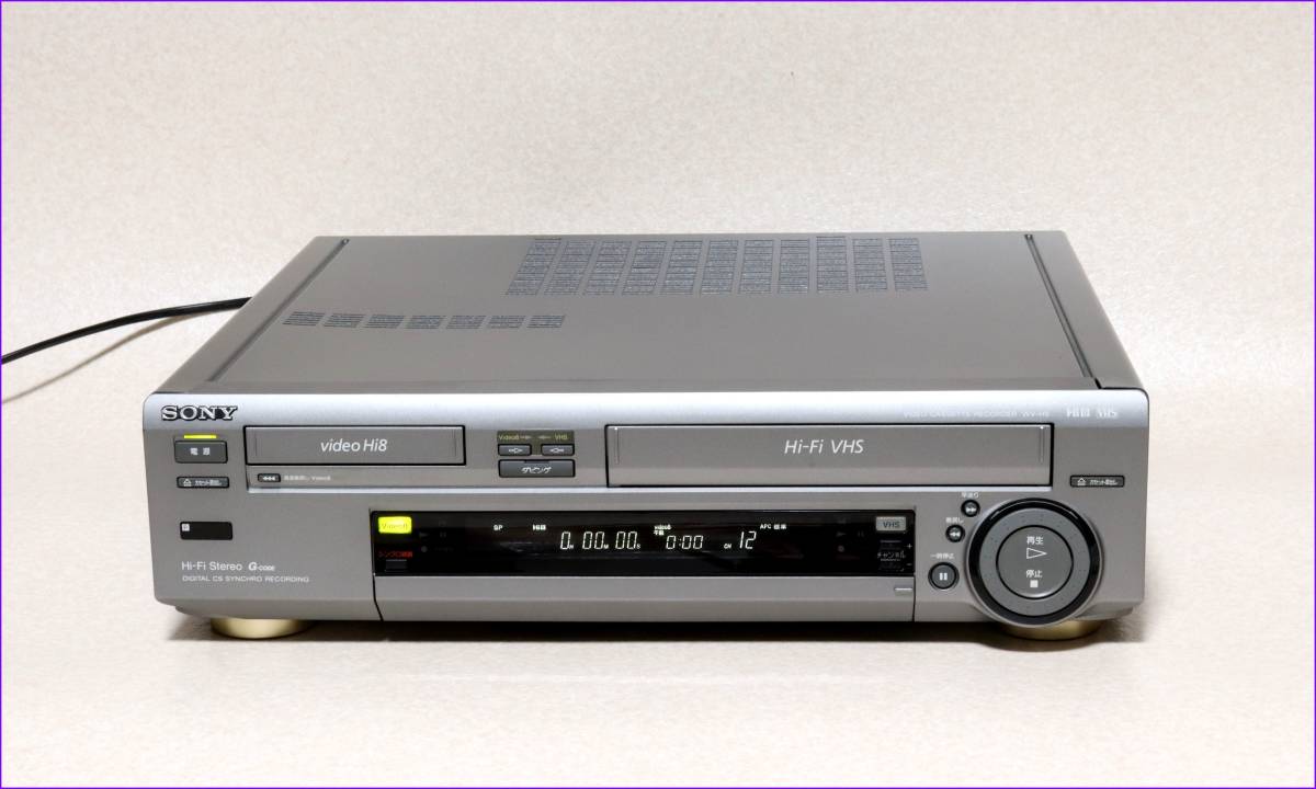 SONY Hi8/VHS Wデッキ 【 WV-H5 】 CD版説保証付完動美品 lram-fgr.ma
