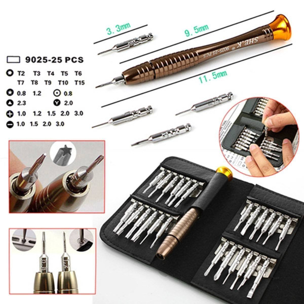 25in1 precise special driver set smartphone repair professional 24 bit +1 holder key case type 