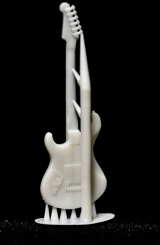 1/20 electric guitar miniature 3D printer output not yet painting resin kit doll house, moveable figure and so on musical instruments 3