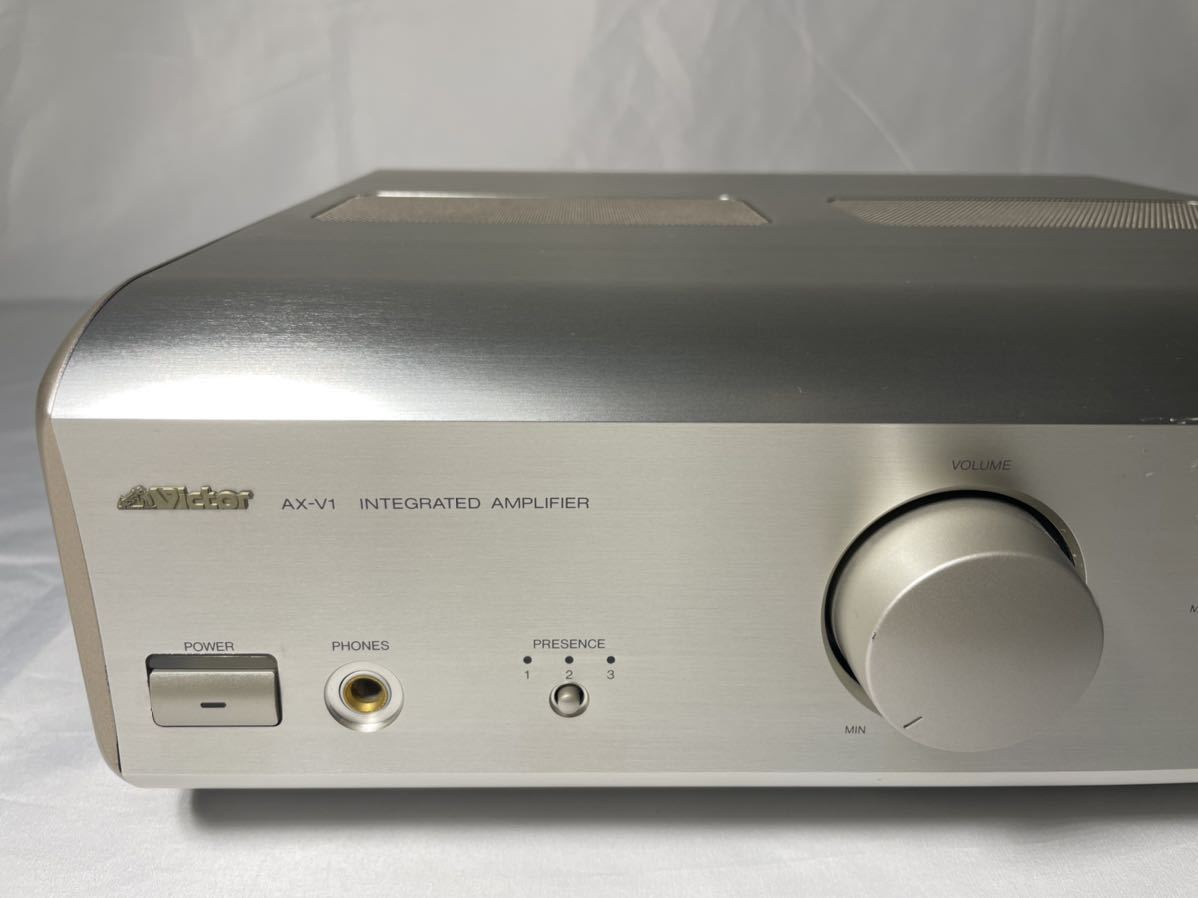 完動品 Victor ビクター JVC AX-V1-N プリメインアンプ リモコン付き