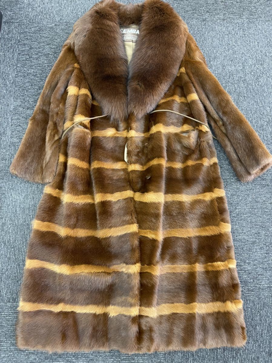 EMBA 美品 エンバ 毛皮 ファー レディース コート ic.sch.id